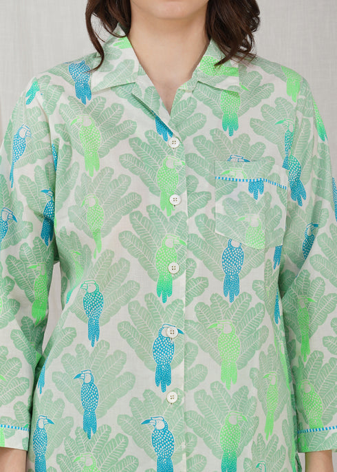 Women's Tropical Hornbill  Pajama Set